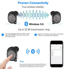 Load image into Gallery viewer, TWS Wireless 5.0 Earbuds IPX4 Touch In-Ear Stereo Earphone
