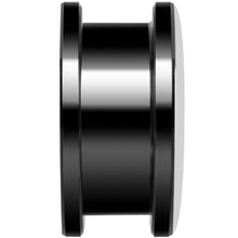 Load image into Gallery viewer, Black White Tiger Eyes Black Anodized Screw Fit Plug Set 18mm
