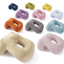 Load image into Gallery viewer, U-Shaped Desk Nap Pillow Neck Supporter Seat Cushion Headrest Travel Airplane Nap Pad  with Arm Rest Travel Pillow for Neck and Head  Comfort for Airplane Car and Desk Memory Foam Neck Pillow, Travel Pillow for Airplanes Car Camping Office School
