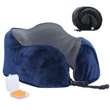 将图片加载到图库查看器，U Shaped Memory Foam Neck Pillows Soft Travel Pillow Massage Neck Pillow Sleeping Airplane Pillow Cervical Healthcare Bedding Outdoor Neck Support Pillow Headrest Travel Folding Slow Rebound Journey Trip Cushion Memory Foam Travel Pillow Neck Pillow
