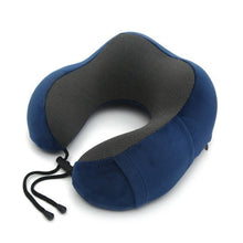 将图片加载到图库查看器，U Shaped Memory Foam Neck Pillows Soft Travel Pillow Massage Neck Pillow Sleeping Airplane Pillow Cervical Healthcare Bedding Outdoor Neck Support Pillow Headrest Travel Folding Slow Rebound Journey Trip Cushion Memory Foam Travel Pillow Neck Pillow
