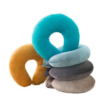 将图片加载到图库查看器，U Shaped Memory Foam Neck Pillows Soft Travel Pillow Massage Neck Pillow Sleeping Airplane Pillow Cervical Healthcare Bedding Outdoor Neck Support Pillow Headrest Travel Folding Slow Rebound Journey Trip Cushion Memory Foam Travel Pillow Neck Pillow
