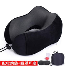 将图片加载到图库查看器，U Shaped Memory Foam Neck Pillows Soft Travel Pillow Massage Neck Pillow Sleeping Airplane Pillow Cervical Healthcare Bedding Outdoor Neck Support Pillow Headrest Travel Folding Slow Rebound Journey Trip Cushion Memory Foam Travel Pillow Neck Pillow
