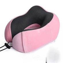 将图片加载到图库查看器，U Shaped Memory Foam Neck Pillows Soft Travel Pillow Massage Neck Pillow Sleeping Airplane Pillow Cervical Healthcare Bedding Outdoor Neck Support Pillow Headrest Travel Folding Slow Rebound Journey Trip Cushion Memory Foam Travel Pillow Neck Pillow
