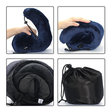 将图片加载到图库查看器，U Shaped Memory Foam Neck Pillows Soft Travel Pillow Massage Neck Pillow Sleeping Airplane Pillow Cervical Healthcare Bedding Outdoor Neck Support Pillow Headrest Travel Folding Slow Rebound Journey Trip Cushion Memory Foam Travel Pillow Neck Pillow
