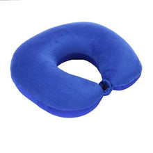 将图片加载到图库查看器，U Shaped Travel Pillow Particles Neck Car Plane Pillows Soft Cushion Home Outdoor Textile Memory Foam U-Shaped Pillow Slow Rebound Neck Pillow Nap Airplane Pillow Sleep With No Neck Pain Super Soft Memory Foam Neck Pillow Easy Washing With Removable Cover
