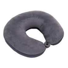 将图片加载到图库查看器，U Shaped Travel Pillow Particles Neck Car Plane Pillows Soft Cushion Home Outdoor Textile Memory Foam U-Shaped Pillow Slow Rebound Neck Pillow Nap Airplane Pillow Sleep With No Neck Pain Super Soft Memory Foam Neck Pillow Easy Washing With Removable Cover
