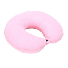 将图片加载到图库查看器，U Shaped Travel Pillow Particles Neck Car Plane Pillows Soft Cushion Home Outdoor Textile Memory Foam U-Shaped Pillow Slow Rebound Neck Pillow Nap Airplane Pillow Sleep With No Neck Pain Super Soft Memory Foam Neck Pillow Easy Washing With Removable Cover
