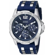 将图片加载到图库查看器，Guess Men's Multi-Function Blue Dial
