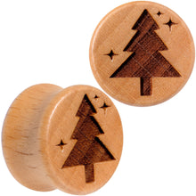 将图片加载到图库查看器，Organic Beechwood Christmas Tree Saddle Plug Set Sizes 8mm to 25mm
