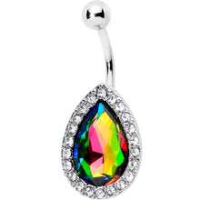 将图片加载到图库查看器，Clear Aurora Gem Glamour Girl Belly Ring
