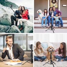 Load image into Gallery viewer, UBeesize 51" Extendable Tripod Stand with Bluetooth Remote
