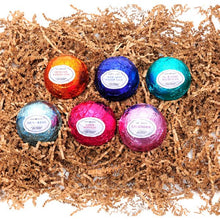 Load image into Gallery viewer, Bath Bombs 6 USA Handmade Made Large Vegan All Natural Gift Set
