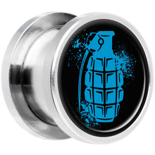 Load image into Gallery viewer, Blue Grenade Steel Screw Fit Plug Set 1/2
