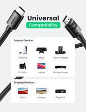 将图片加载到图库查看器，HDMI 2.1 Cable Ultra High Speed 8K60Hz 4K120Hz HDMI Splitter Cable 48Gbps Ultra High Speed 4K 120Hz Braided HDMI Cable Dynamic HDR Vision HDR 10 Compatible With UHD TV Laptop
