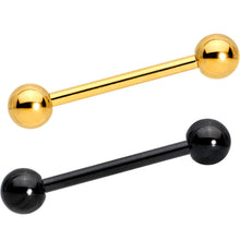 将图片加载到图库查看器，Multi Color Anodized Titanium Barbell Tongue Ring Set of 5
