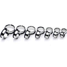 Load image into Gallery viewer, 1/2 inch to 1 inch Seven Piece Steel Ear Stretching Tunnel Kit Set of 2
