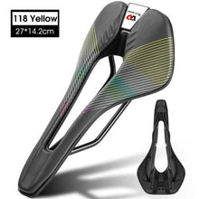 将图片加载到图库查看器，Ultra Light Comfortable Bicycle Saddle Mountain Road Bike Seat Soft Leather Hollow Breathable Cushion Seat Ergonomics Design Breathable Suspension Gel Bike Saddle Cushion For Mountain Bike Road Bike
