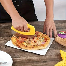 Load image into Gallery viewer, Ultra-Sharp Stainless Steel Pizza Cutter With Rocker Arm

