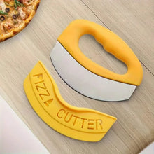 Load image into Gallery viewer, Ultra-Sharp Stainless Steel Pizza Cutter With Rocker Arm
