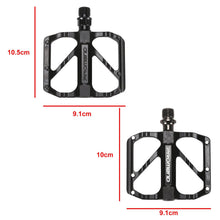 Load image into Gallery viewer, Ultralight 3 Bearings Pedal Bicycle Bike Pedal Anti-Slip Footboard Bearing Quick Release Aluminum Alloy Bike Accessories Non-Slip Mountain Bike Pedals Bicycle Platform Flat Pedals Aluminum Alloy Sealed Bearing Cycling Pedals
