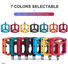 将图片加载到图库查看器，Ultralight Flat  Pedals Nylon Bicycle Pedal Mountain Bike Platform Pedals 3 Sealed Bearings Cycling Pedals For Bicycle Mountain Bike Pedals Pedals Bicycle Flat Pedals Bearing Lightweight Platform For Road Mountain Bike

