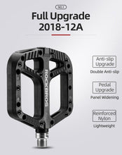 Load image into Gallery viewer, Ultralight Seal Bearings Bicycle Bike Pedals Cycling Nylon Road Pedals Flat Platform Bicycle Parts Accessories Pedals Mountain Bike Pedals Lightweight Nylon Fiber Bicycle Platform Pedals For Mountain Bike
