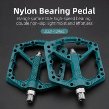 Load image into Gallery viewer, Ultralight Seal Bearings Bicycle Bike Pedals Cycling Nylon Road Pedals Flat Platform Bicycle Parts Accessories Pedals Mountain Bike Pedals Lightweight Nylon Fiber Bicycle Platform Pedals For Mountain Bike
