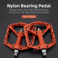 Load image into Gallery viewer, Ultralight Seal Bearings Bicycle Bike Pedals Cycling Nylon Road Pedals Flat Platform Bicycle Parts Accessories Pedals Mountain Bike Pedals Lightweight Nylon Fiber Bicycle Platform Pedals For Mountain Bike
