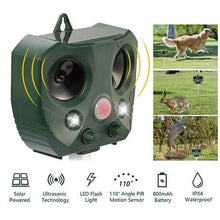Load image into Gallery viewer, Ultrasonic Animal Repeller Solar

