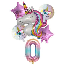 Load image into Gallery viewer, Unicorn Balloons for Birthday Decorations
