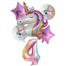 Load image into Gallery viewer, Unicorn Balloons for Birthday Decorations
