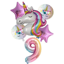 Load image into Gallery viewer, Unicorn Balloons for Birthday Decorations
