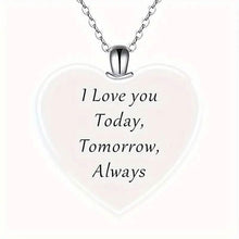 Load image into Gallery viewer, Unicorn Heart-Shaped Crystal Pendant Necklace
