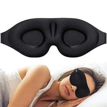 将图片加载到图库查看器，Unique 3D Contoured Cup Blindfold Concave Molded Night Sleep Mask Upgraded Eye Cover With Adjustable Strap Eye Pillow Soft Comfy Eye Shade For Nap Travel Night Shift
