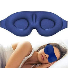 将图片加载到图库查看器，Unique 3D Contoured Cup Blindfold Concave Molded Night Sleep Mask Upgraded Eye Cover With Adjustable Strap Eye Pillow Soft Comfy Eye Shade For Nap Travel Night Shift
