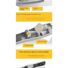 Load image into Gallery viewer, Unique Design Kitchen Household Manual Garlic Press Aluminum Alloy Garlic Maker Garlic Squeeze Garlic Press Kitchen Gadget
