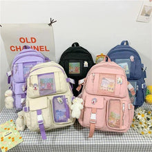 Load image into Gallery viewer, Unique Design Large Capacity With Multi-pocket Backpack For Women And Girls Waterproof College/School/Treval Bags
