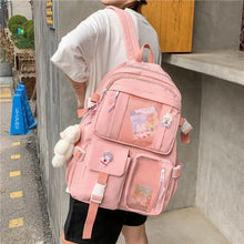 Load image into Gallery viewer, Unique Design Large Capacity With Multi-pocket Backpack For Women And Girls Waterproof College/School/Treval Bags
