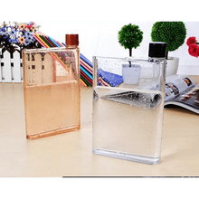 将图片加载到图库查看器，Unique Design Portable Book Paper Cup Botlte Flat Water Bottle Clear Paper Pad Water Bottle Flat Drinks Kettle Notebook Drink Bottle for Water
