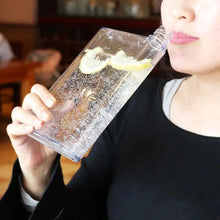 将图片加载到图库查看器，Unique Design Portable Book Paper Cup Botlte Flat Water Bottle Clear Paper Pad Water Bottle Flat Drinks Kettle Notebook Drink Bottle for Water
