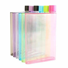 将图片加载到图库查看器，Unique Design Portable Book Paper Cup Botlte Flat Water Bottle Clear Paper Pad Water Bottle Flat Drinks Kettle Notebook Drink Bottle for Water
