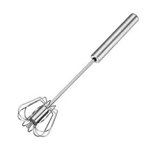 Load image into Gallery viewer, Unique Design Semi-automatic Egg Beater 304 Stainless Steel Egg Whisk Manual Hand Mixer Self Turning Egg Stirrer Kitchen Accessories Egg Tools

