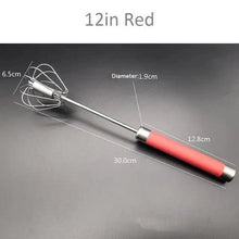 Load image into Gallery viewer, Unique Design Semi-automatic Egg Beater 304 Stainless Steel Egg Whisk Manual Hand Mixer Self Turning Egg Stirrer Kitchen Accessories Egg Tools
