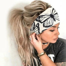 Load image into Gallery viewer, Unique Design Women's Summer Hair Bands Print Headband Stylish Cross Turban Bandanas Hair Accessories Headwrap Headwear Gift

