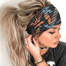 Load image into Gallery viewer, Unique Design Women's Summer Hair Bands Print Headband Stylish Cross Turban Bandanas Hair Accessories Headwrap Headwear Gift

