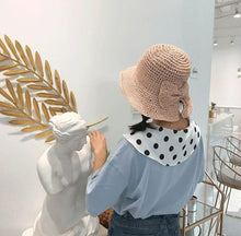 Load image into Gallery viewer, Unique Fashionable Bow Sun Hat Wide Floppy Summer Hats For Women Beach Straw Modern Bucket Hat Women's Summer Foldable Wide Breathable Outdoor Sun Hat
