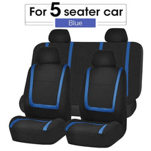 Load image into Gallery viewer, Unique Flat Cloth Car Seat Cover Detachable Headrests Solid Bench Flat Cloth Car Seat Cover Car Seat Covers Full Set Flat Cloth Full Set Car Seat Covers Front Rear Split Bench Protection Interior Accessories Universal Car Seat Cover Universal Fit for Cars
