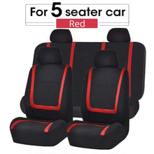Load image into Gallery viewer, Unique Flat Cloth Car Seat Cover Detachable Headrests Solid Bench Flat Cloth Car Seat Cover Car Seat Covers Full Set Flat Cloth Full Set Car Seat Covers Front Rear Split Bench Protection Interior Accessories Universal Car Seat Cover Universal Fit for Cars
