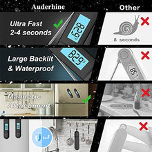 Load image into Gallery viewer, Unique Food Kitchen Digital Meat Thermometer  BBQ Instant Read Food Thermometer Waterproof With Backlight And Magnet For Kitchen Cooking Grilling BBQ Backing Liquids Oil Waterproof Kitchen Thermometer For Cooking Tools
